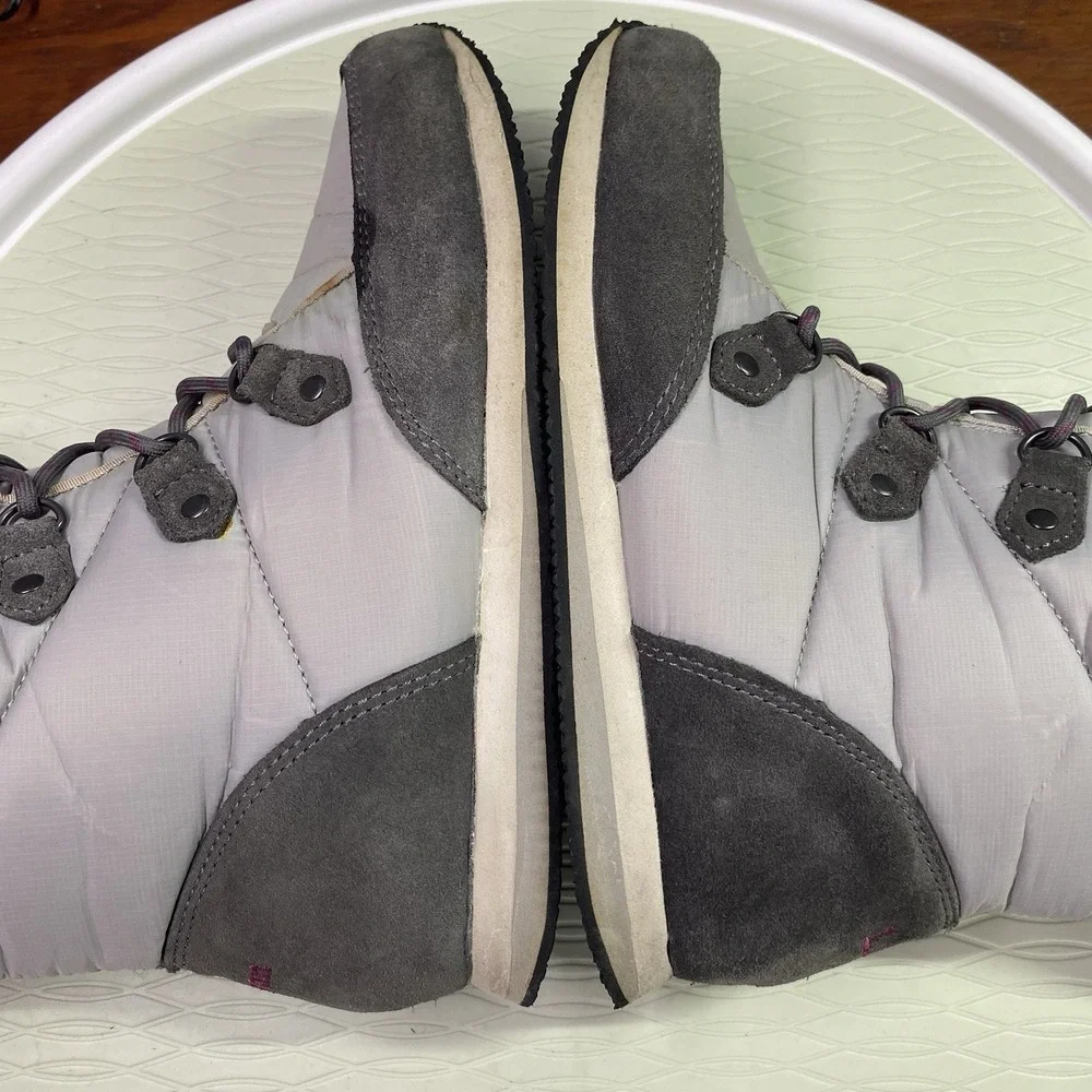 L L Bean Carrabassett Snow Boots Tall Women Sz‎ 6M Gray Fur Top